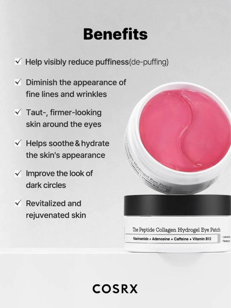 The Peptide Collagen Hydrogel Eye Patch - Επιθέματα ματιών αντιγήρανσης και λάμψης