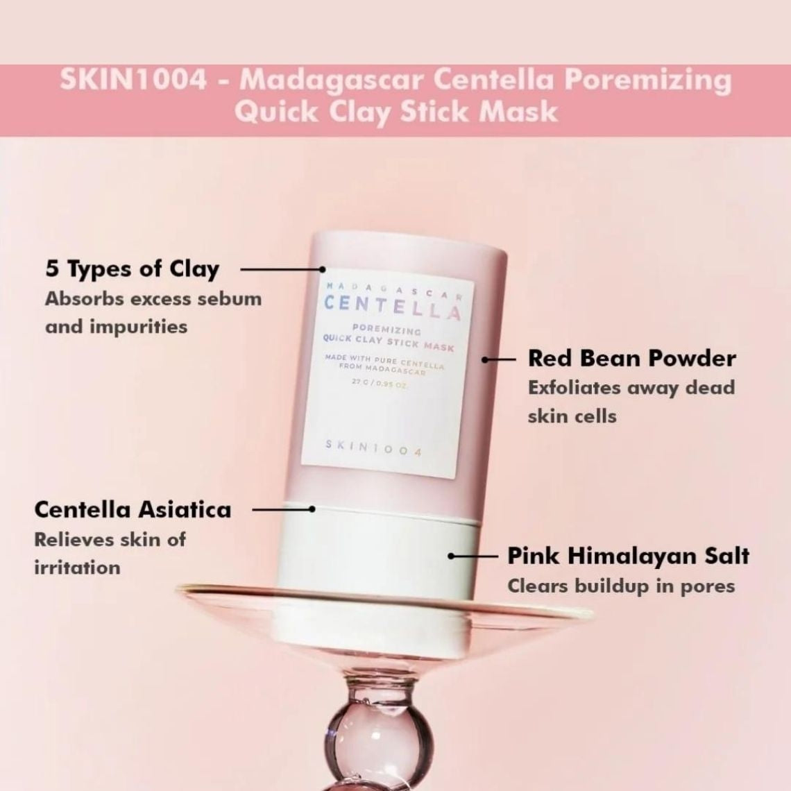 Madagascar Centella Poremizing Quick Clay Stick Mask