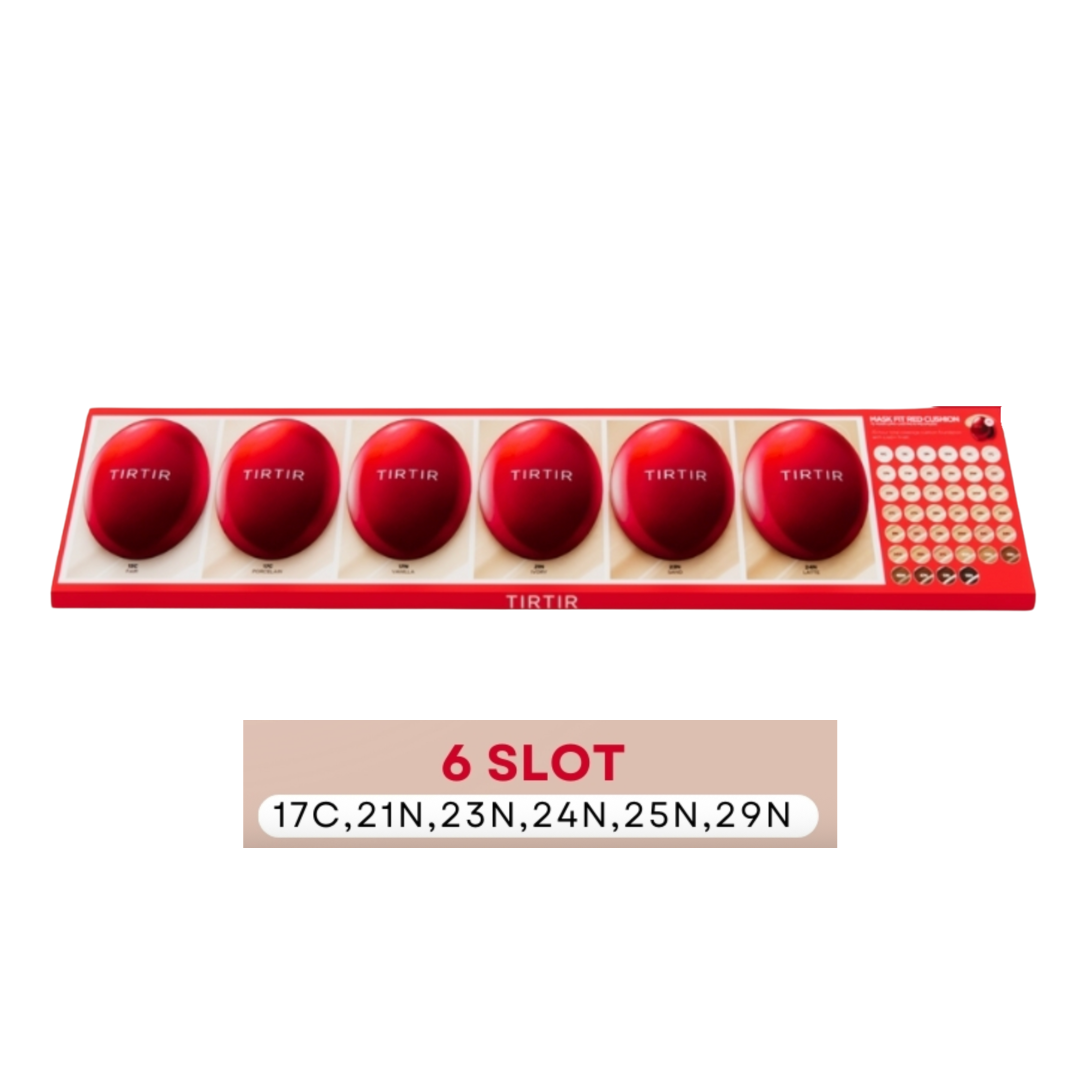 6pcs Red Cushions Tester Display (13C,17C,17N,21N,23N,24N) - Επιτραπέζιο σταντ με 6 προϊόντα