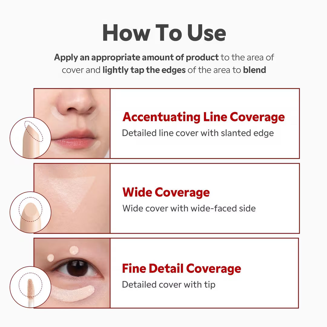Glide & Hide Blurring Concealer #6O - Διπλής Χρήσης Concealer για Απόλυτη Κάλυψη & Φυσικό Φινίρισμα