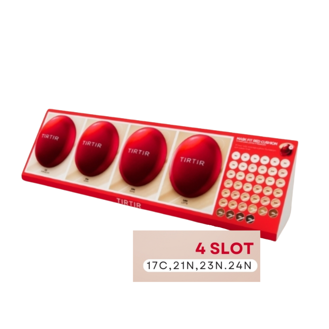 4pcs Red Cushions Tester Display (17C,21N,23N,24N) - Επιτραπέζιο σταντ με 4 προϊόντα