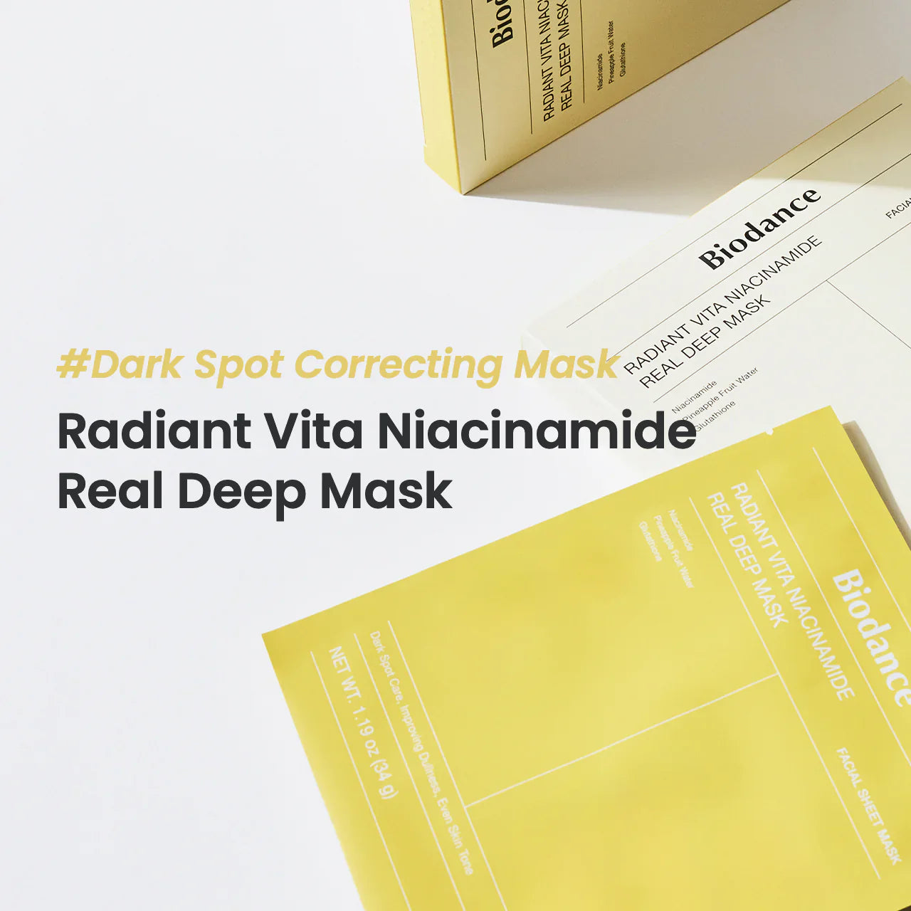 Radiant Vita-Niacinamide Real Deep Mask - Gel Μάσκα για ομοιόμορφο τόνο επιδερμίδας