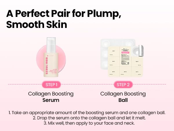 SEOUL 1988 Boosting Serum : Collagen Complex 7 + Red Ginseng - Σερουμ Σφριγηλότητας με Κολλαγόνο & Κόκκινο Ginseng