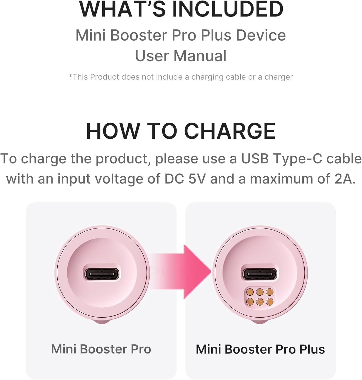 AGE-R Booster Pro Mini Plus Pink – Φορητή Συσκευή Ενίσχυσης Απορρόφησης & Λάμψης με LED & Microcurrent