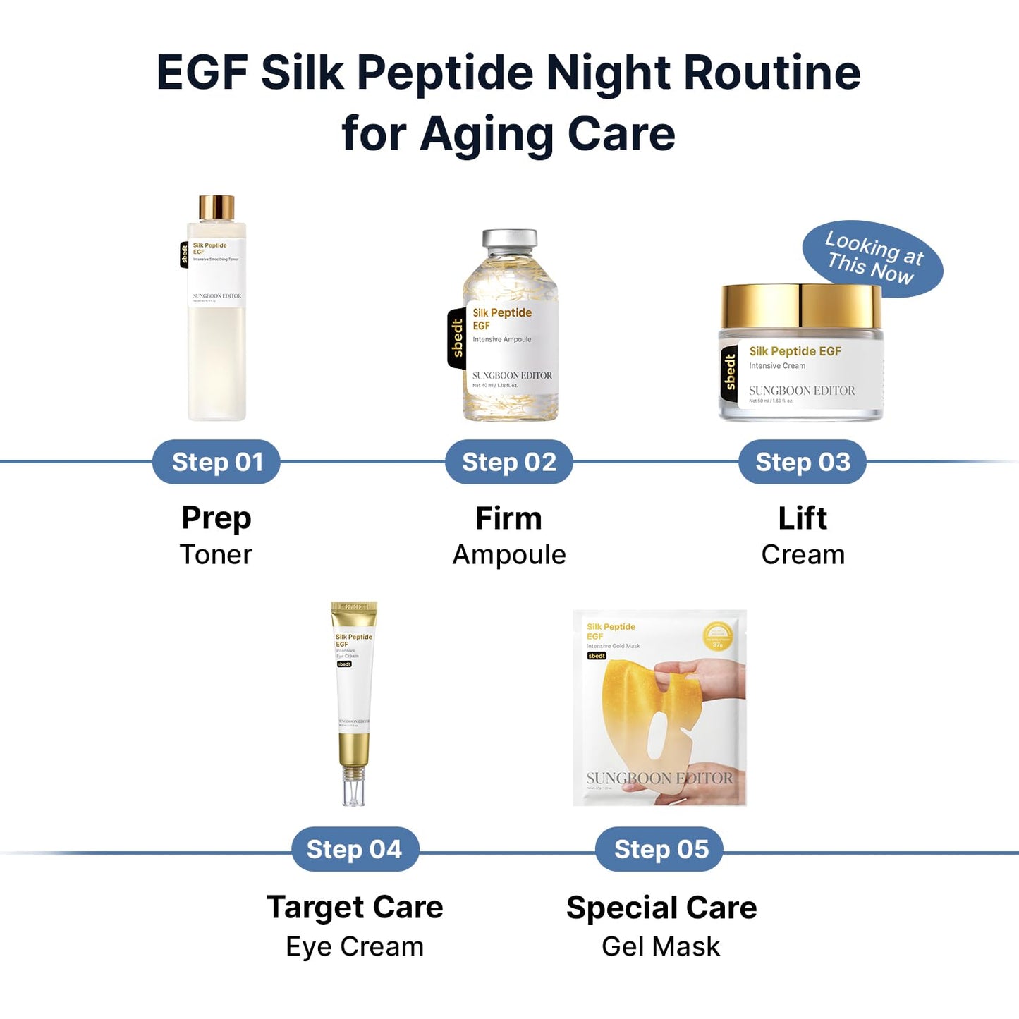 Silk Peptide EGF Intensive Cream – Συσφικτική & Αντιγηραντική Κρέμα Προσώπου με Πεπτίδια Μεταξιού & EGF