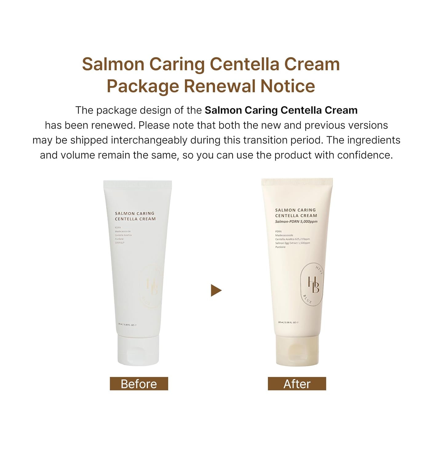 Salmon Caring Centella Cream - Ενυδατική κρέμα με Εκχύλισμα Σολομού & Centella