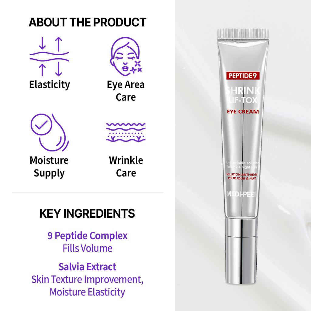 Peptide 9 Volume Lif-Tox Eye Cream - Αντιρυτιδική Κρέμα Ματιών για Σύσφιξη