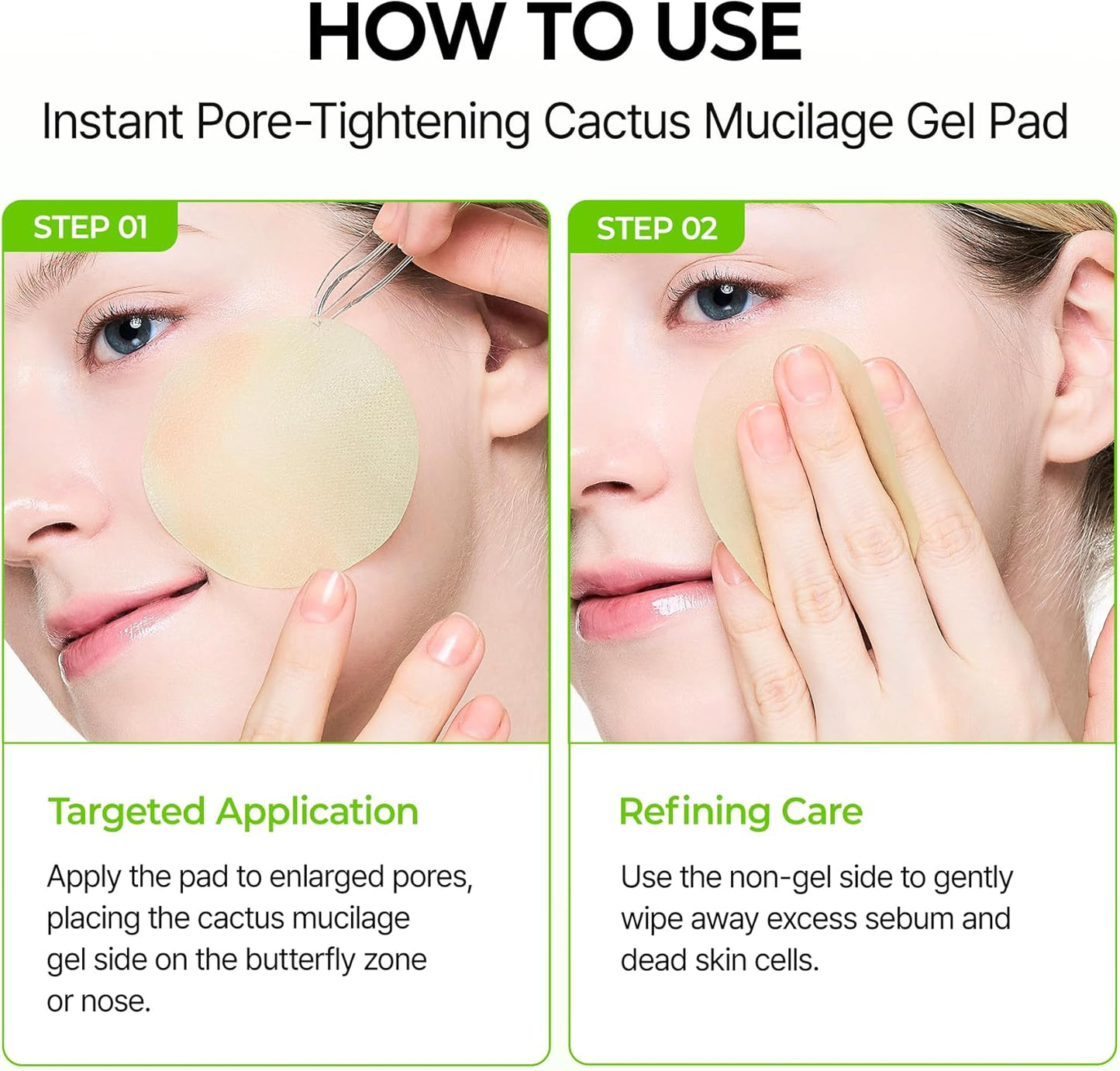 Cactox Pore Relief Jelly Toner Pad - Δροσιστικά Pads με Κάκτο για Σύσφιξη Πόρων & Λείανση Υφής