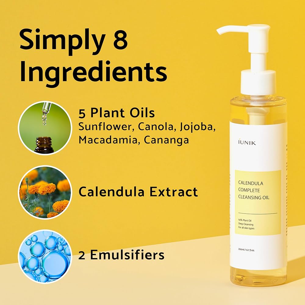 Calendula Complete Cleansing Oil - Vegan Λάδι Καθαρισμού με Καλέντουλα & Έλαιο Jojoba