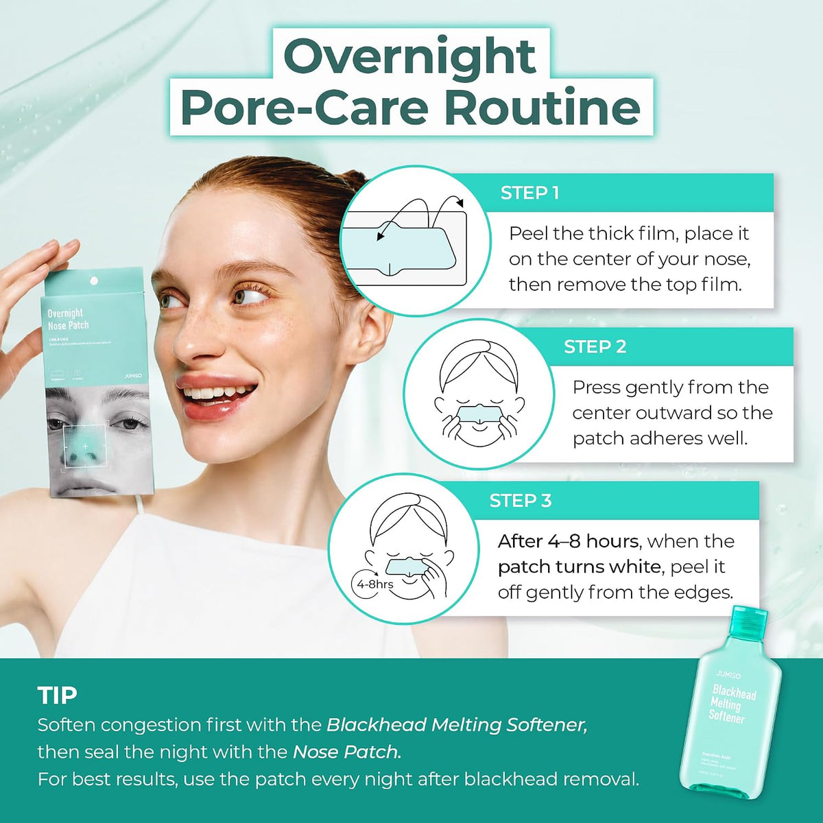 Overnight Zero Pore Nose Patch – Επιθέματα Μύτης Νυκτός για Πόρους & Λιπαρότητα