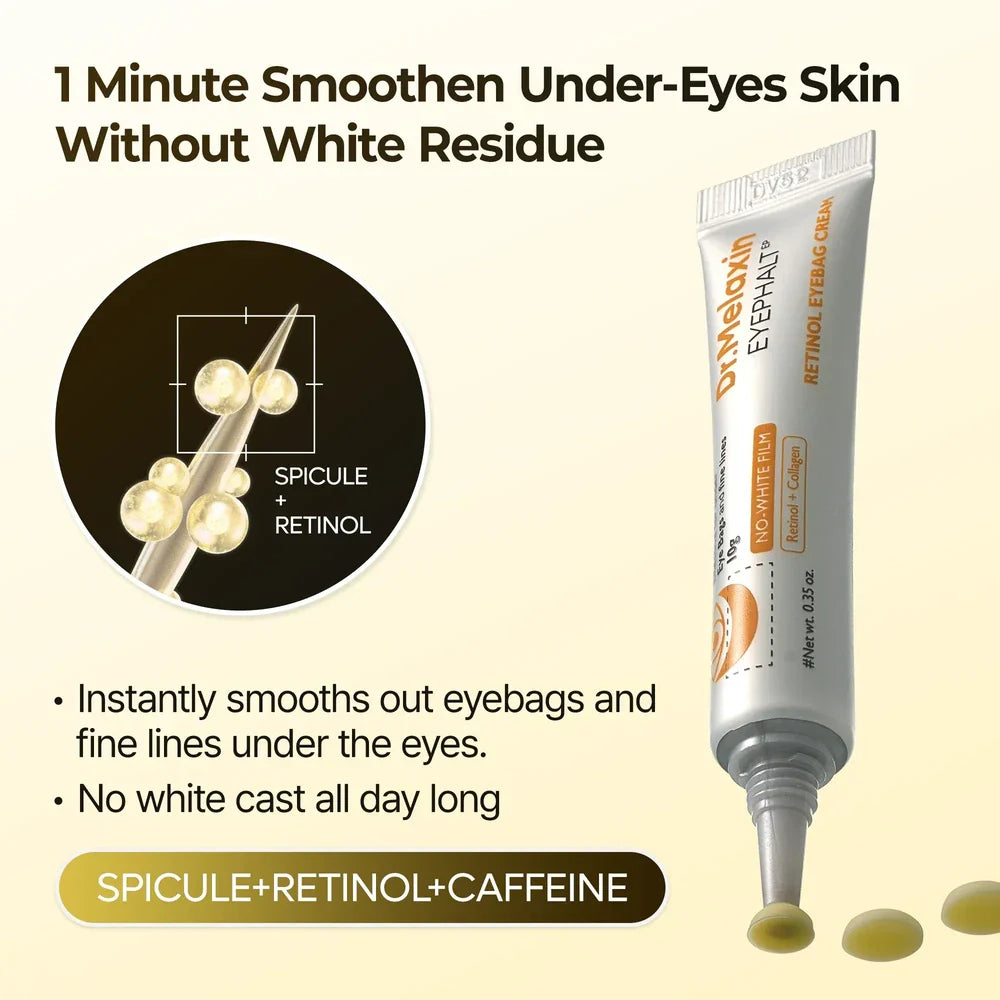 Retinol Eyephalt Eyebag Cream – Κρέμα Ματιών με Ρετινόλη για Μείωση Μαύρων Κύκλων & Σακούλων