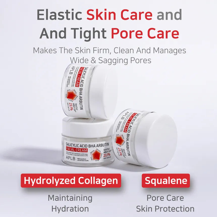 Salicylic Acid BHA Arbutin Facial Cream - Ενυδατική κρέμα για καθαρή, ομοιόμορφη επιδερμίδα