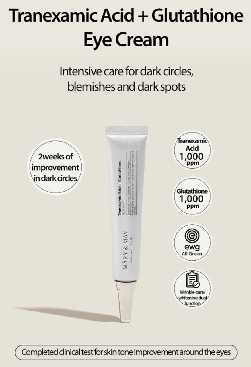 Tranexamic Acid + Glutathione Eye Special Set - Σετ Κρέμας ματιών για μαύρους κύκλους