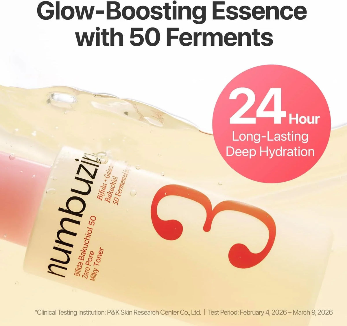 No.3 Bifida Bakuchiol 50 Zero Pore Milky Toner – Γαλακτώδες Toner Προσώπου για Πόρους & Λείανση με Bifida και Bakuchiol