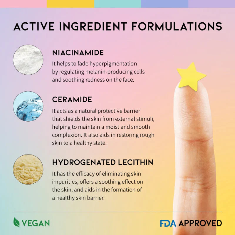Star Spot Patch - Επιθέματα με Νιασιναμίδη & Ceramide για γρήγορη θεραπεία σπυριών