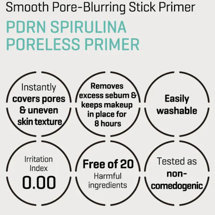Spirulina PDRN Poreless Primer - Βάση για λεία επιδερμίδα & σμίκρυνση πόρων