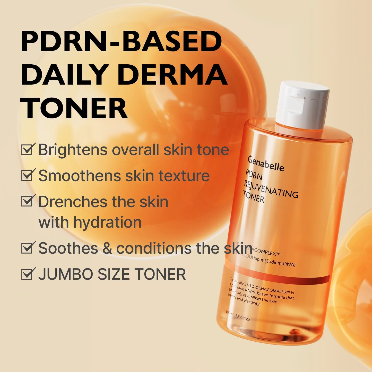 PDRN Rejuvenating Toner - Αναζωογονητική τονωτική λοσιόν με PDRN για θαμπά δέρματα