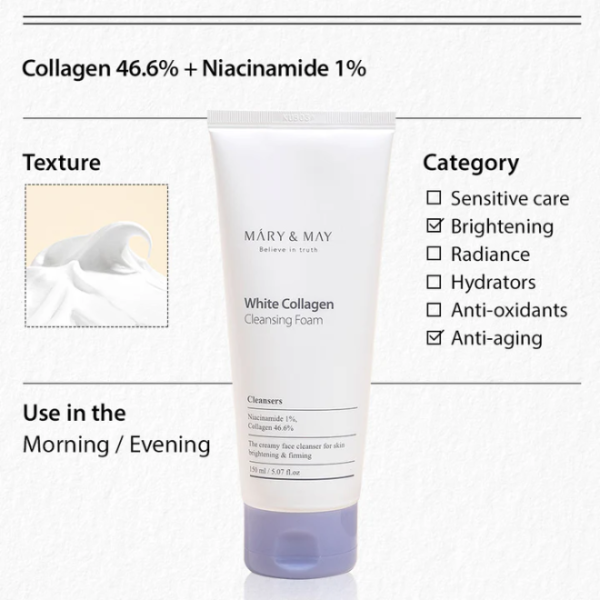 White Collagen Cleansing Foam