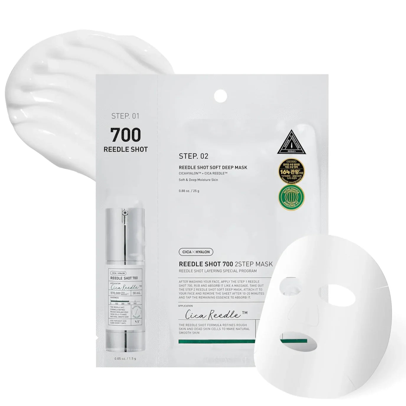 Reedle shot 700 2-step mask - Μάσκα 2 βημάτων με τεχνολογία μικροβελόνων