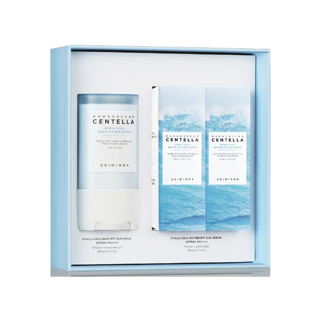 Madagascar Centella Hyalu-Cica Sunsational Kit - Σετ αντηλιακών σε μορφή στικ και ορού