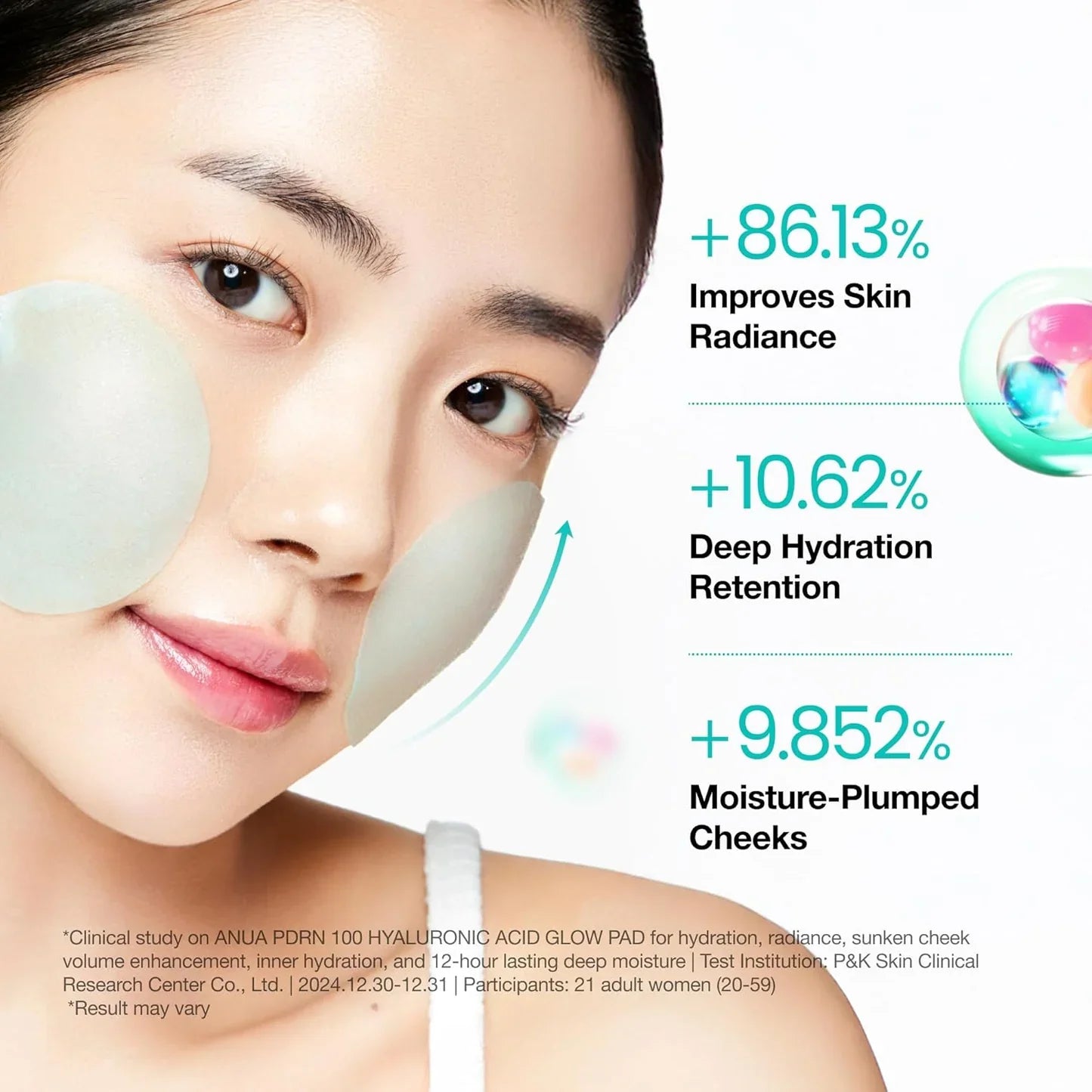 PDRN 100 Hyaluronic Acid Glow Pad - Ενυδατικά pads με υαλουρονικό οξύ & PDRN για λάμψη και ελαστικότητα