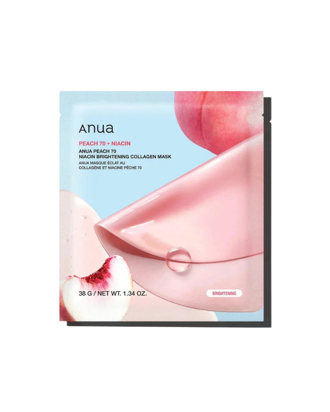 Peach 70 Niacin Brightening Collagen Mask - Ολονύκτια μάσκα gel για σύσφιξη και λάμψη