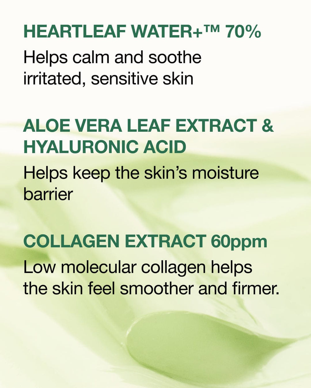 Heartleaf 70 Soothing Collagen Mask - Καταπραϋντική gel ολονύκτια μάσκα
