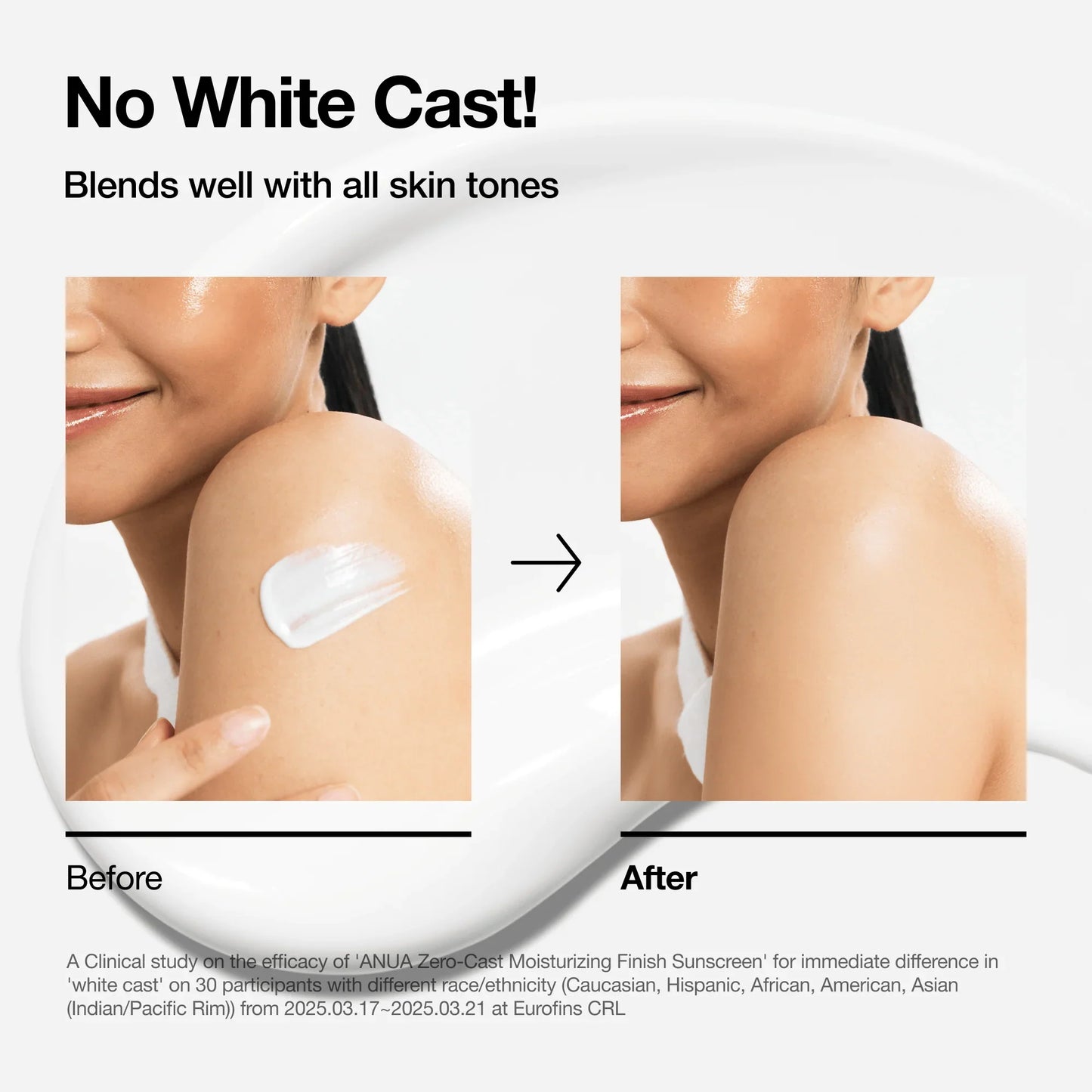 Anua Zero-Cast Moisturizing Finish Sunscreen SPF50+ - Ενυδατικό αντηλιακό χωρίς white cast