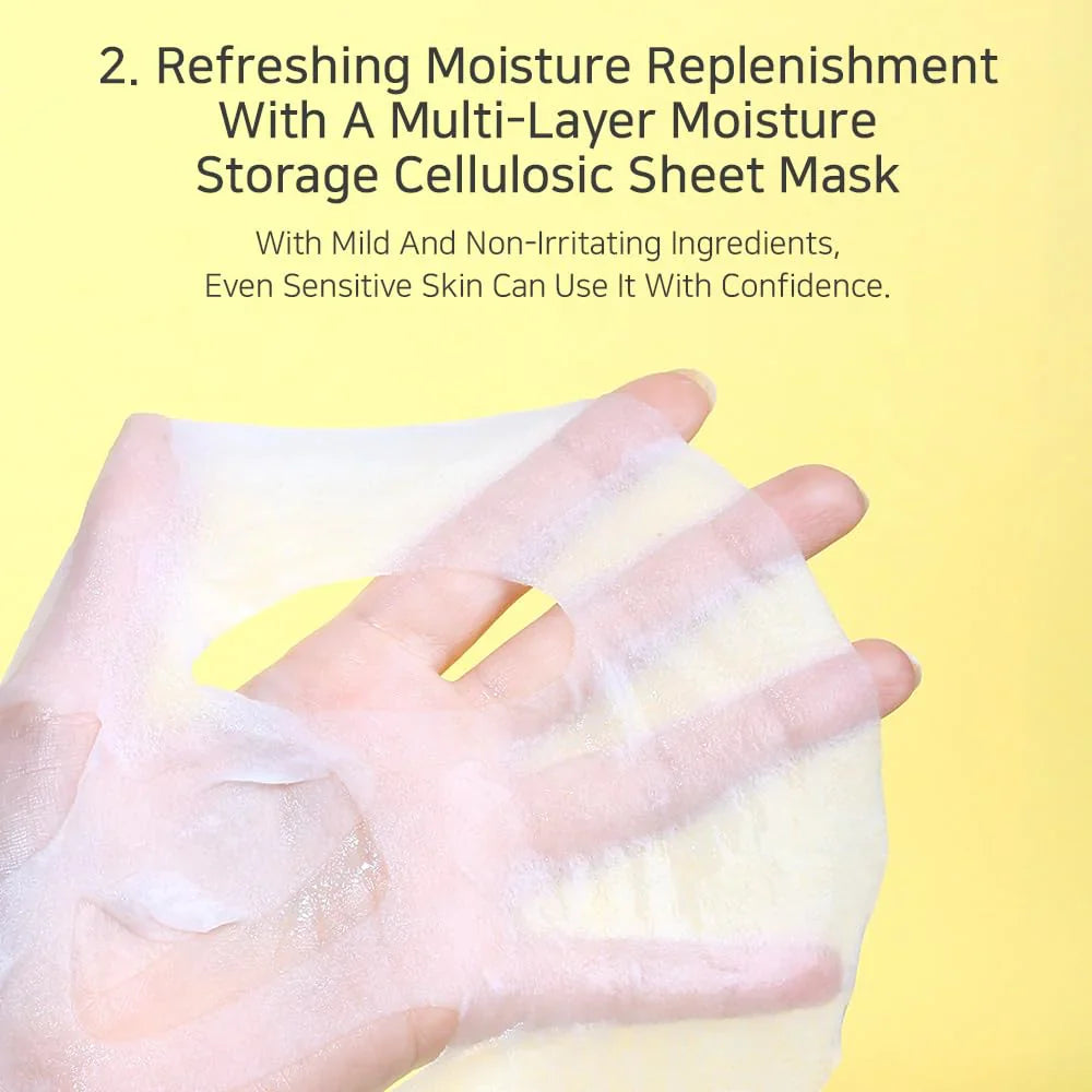 Retinol Vitamin C Vitamin E Sheet Mask – Μάσκα Αναζωογόνησης & Αντιγήρανσης