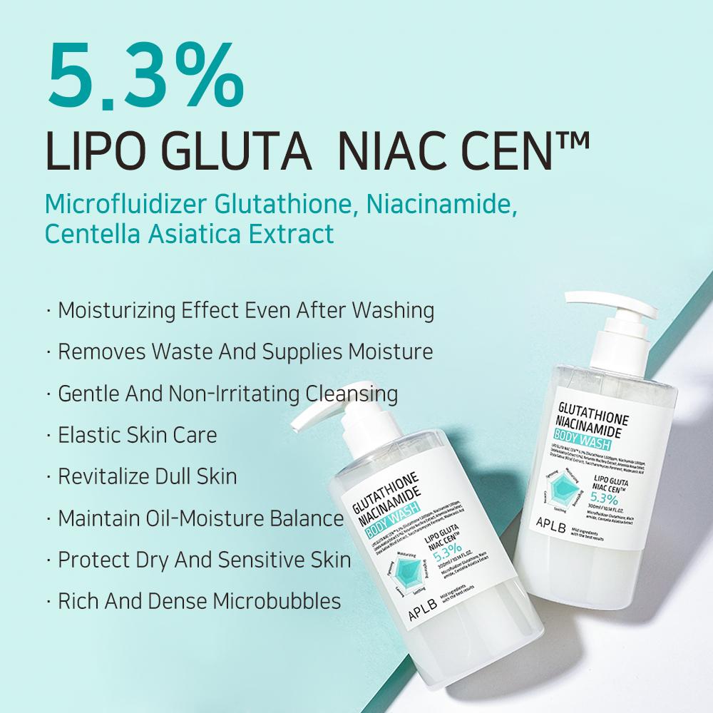 Glutathione Niacinamide Body Wash – Καθαριστικό Σώματος με Ενυδατική & Καταπραϋντική Δράση