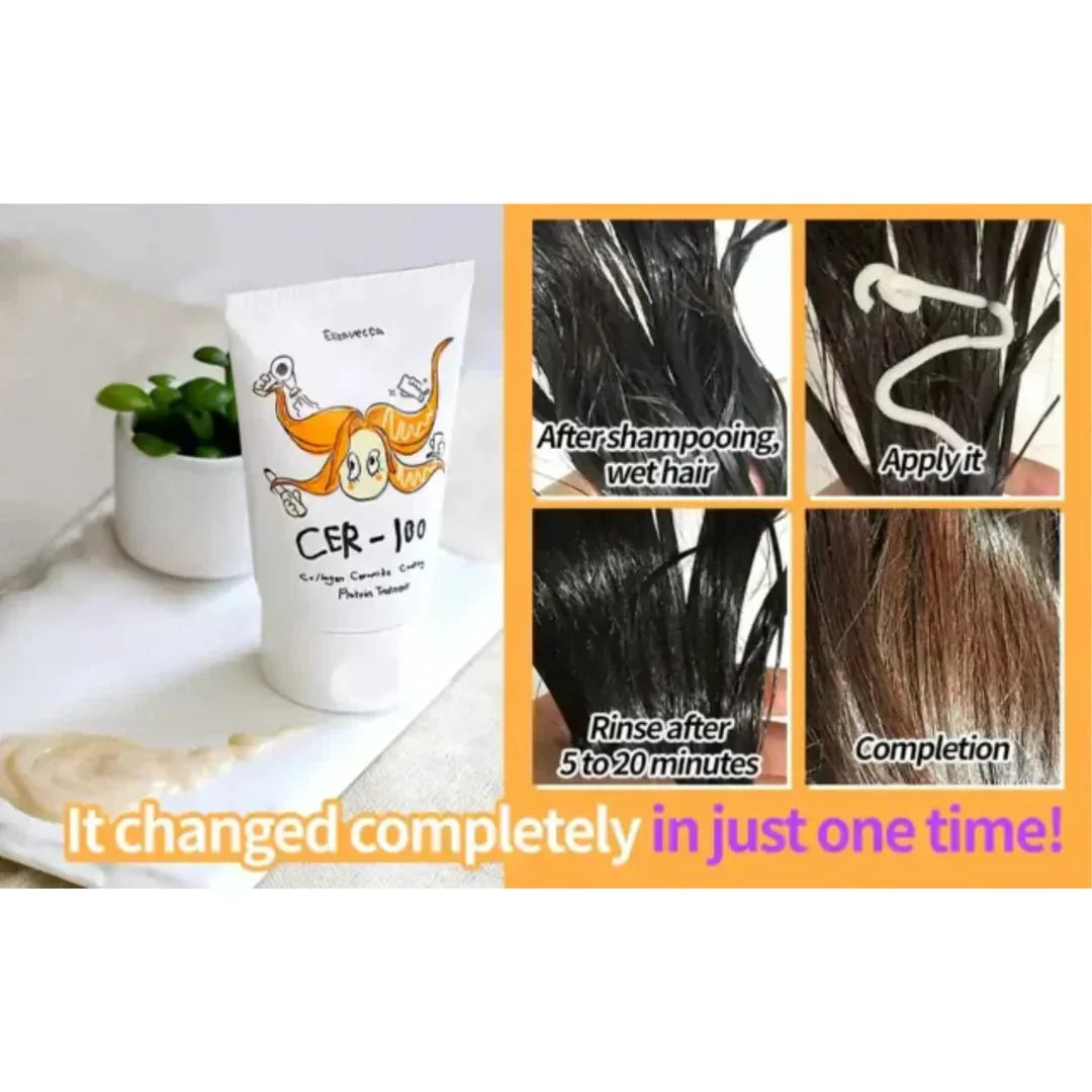 Collagen Ceramide Coating Protein Treatment - Θεραπεία επανόρθωσης για ταλαιπωρημένα μαλλιά