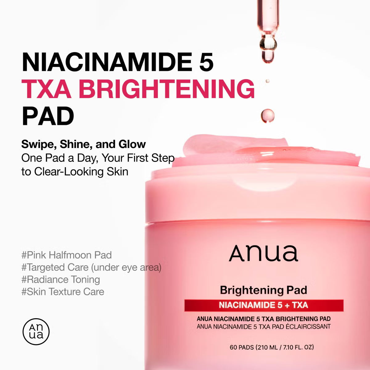 Niacinamide 5 TXA Brightening Pad - Ενυδατικά pads για λάμψη στην περιοχή των ματιών