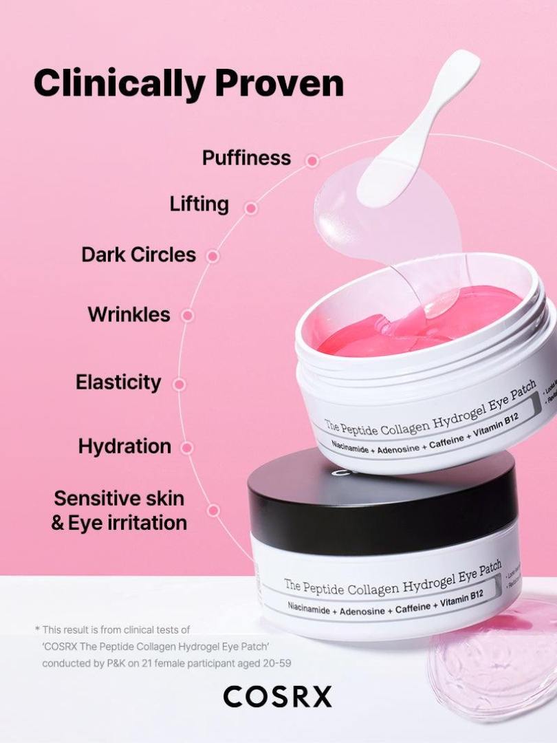 The Peptide Collagen Hydrogel Eye Patch - Επιθέματα ματιών αντιγήρανσης και λάμψης