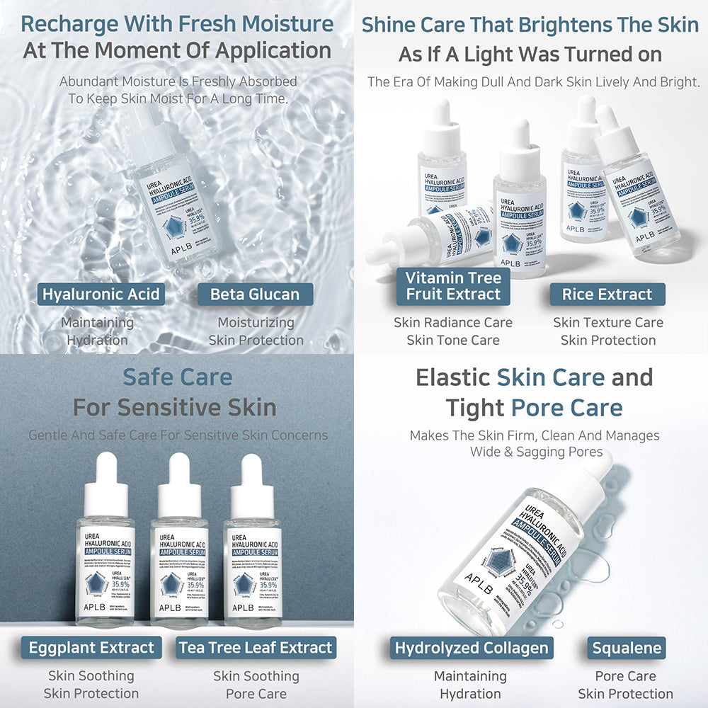 Urea Hyaluronic Acid Ampoule Serum - Ενυδατικός Ορός με Ουρία & Υαλουρονικό Οξύ