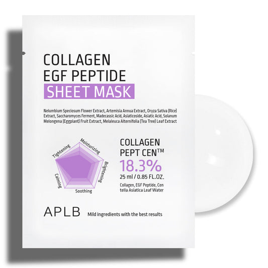 Collagen EGF Peptide Sheet Mask – Μάσκα Σύσφιξης & Ενυδάτωσης