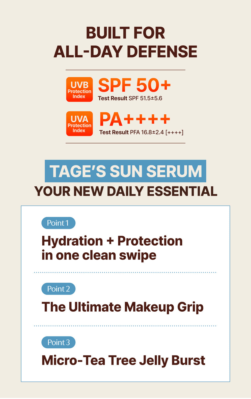 Cica-Tree Water Jelly Sun Serum SPF50+ PA++++ – Ενυδατικό Αντηλιακό Serum για Δροσιά και Καταπράυνση