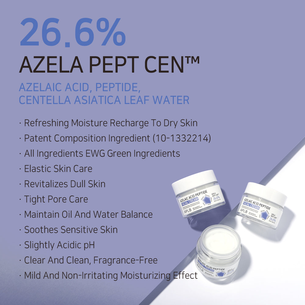 Azelaic Acid Peptide Facial Cream – Λάμψη, Ελαστικότητα & Εξισορρόπηση