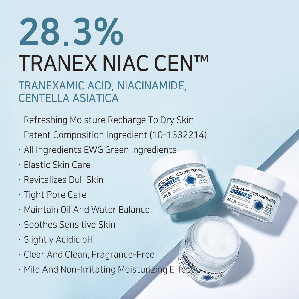 Tranexamic Acid Niacinamide Facial Cream – Λευκαντική & Ενυδατική Κρέμα Προσώπου