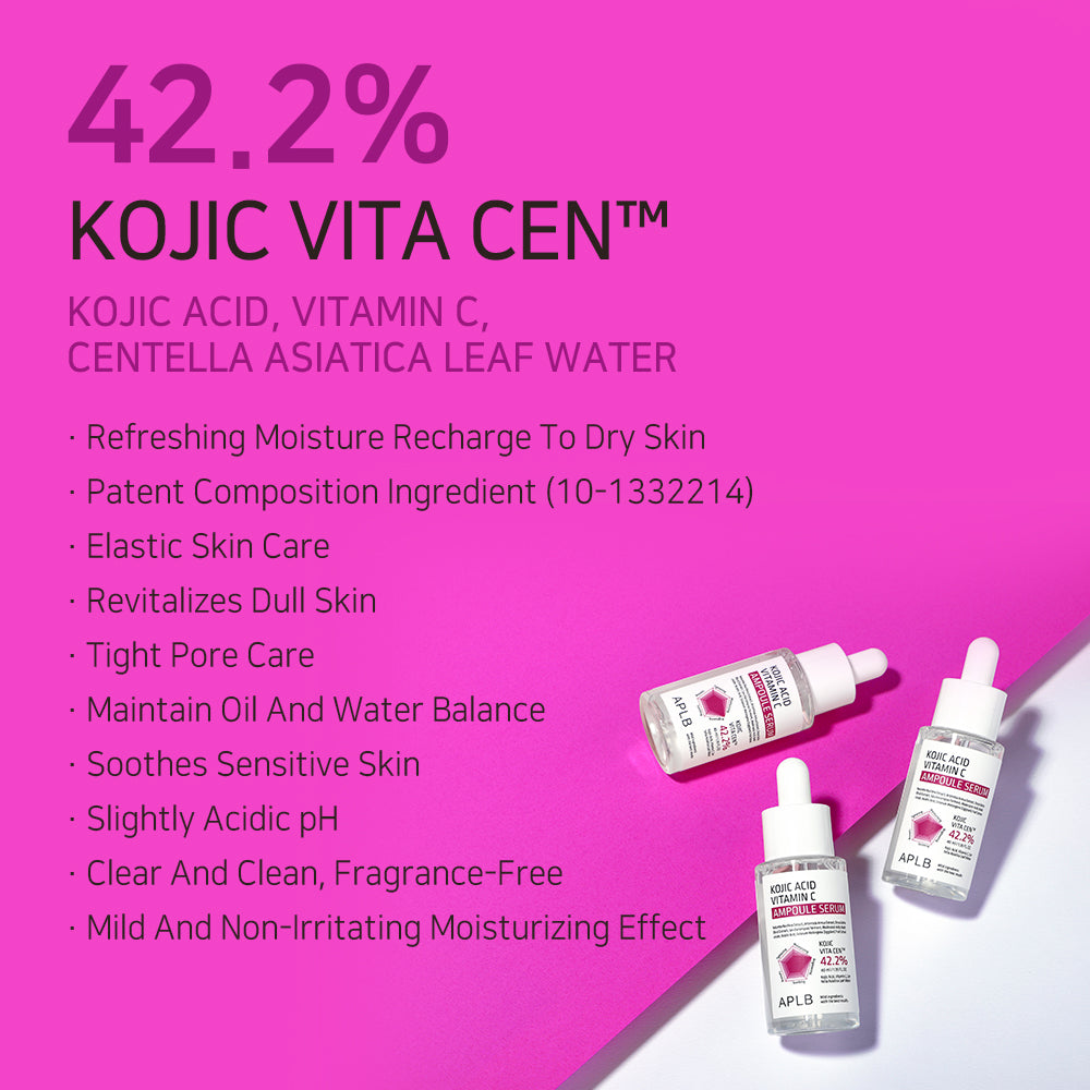 Kojic Acid Vitamin C Ampoule Serum - Ορός με Kojic Acid & Βιταμίνη C για Λάμψη, Δυσχρωμίες και Ομοιόμορφο Τόνο