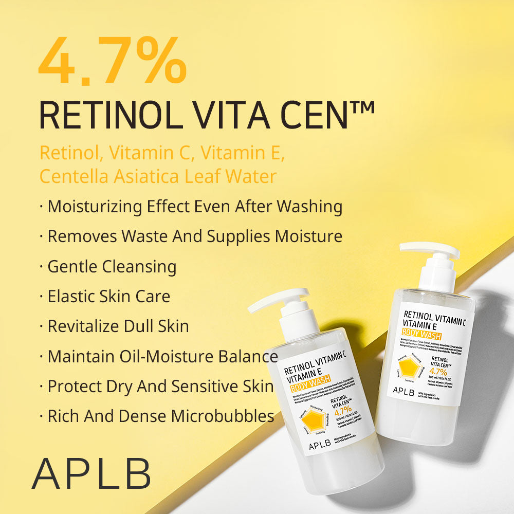 Retinol Vitamin C Vitamin E Body Wash - Καθαρισμός & Αναζωογόνηση Σώματος