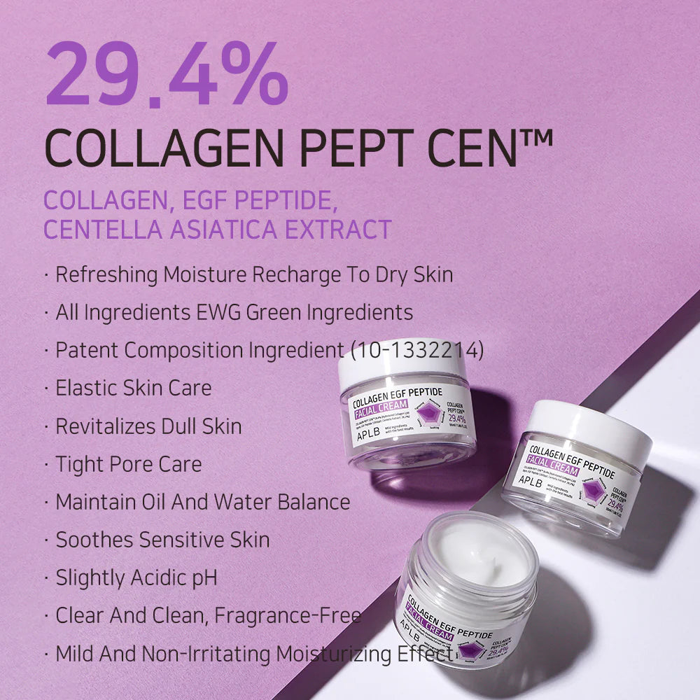 Collagen EGF Peptide Facial Cream – Ενυδατική για Ανάπλαση & Σύσφιξη Προσώπου