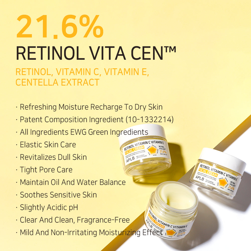 Retinol Vitamin C Vitamin E Facial Cream – Κρέμα Αναζωογόνησης & Αντιγήρανσης