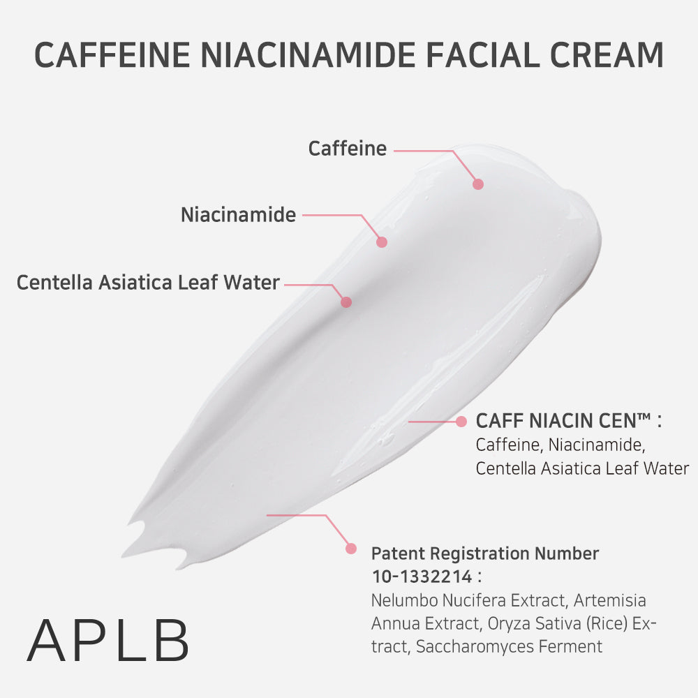 Caffeine Niacinamide Facial Cream – Κρέμα Προσώπου για Ξεκούραστη & Λαμπερή Όψη