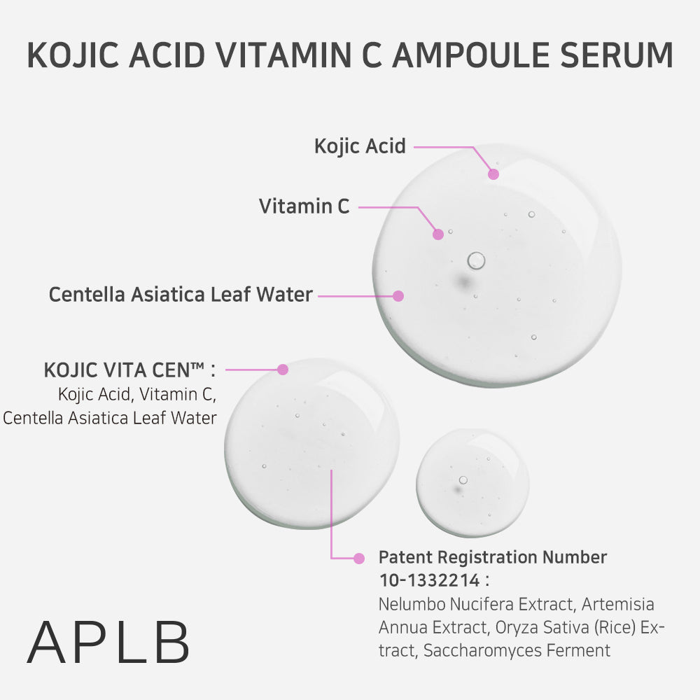 Kojic Acid Vitamin C Ampoule Serum - Ορός με Kojic Acid & Βιταμίνη C για Λάμψη, Δυσχρωμίες και Ομοιόμορφο Τόνο