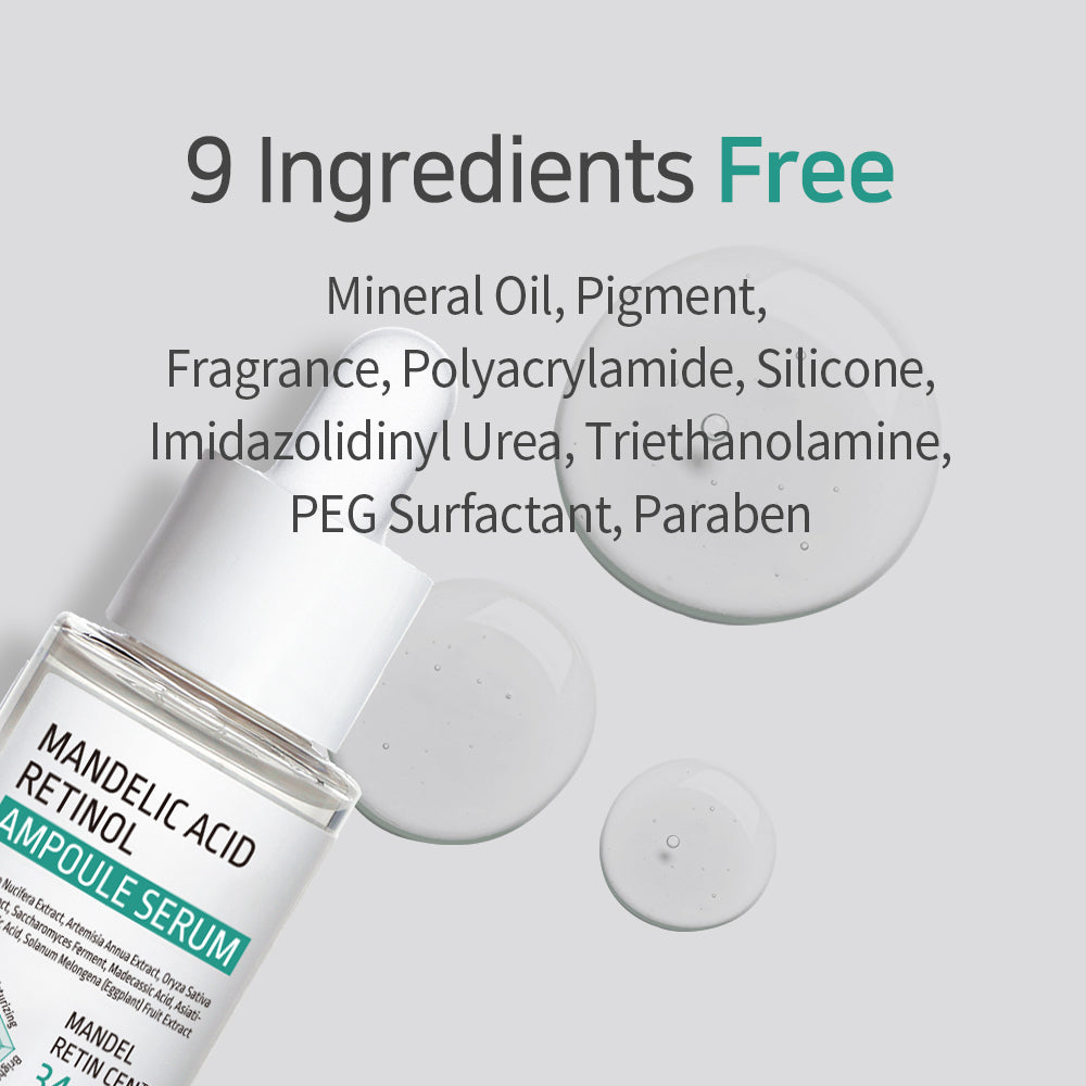Mandelic Acid Retinol Ampoule Serum – Αντιγηραντικός Ορός Προσώπου με Μανδελικό Οξύ & Ρετινόλη για Λείανση, Λάμψη & Ανανέωση της Επιδερμίδας