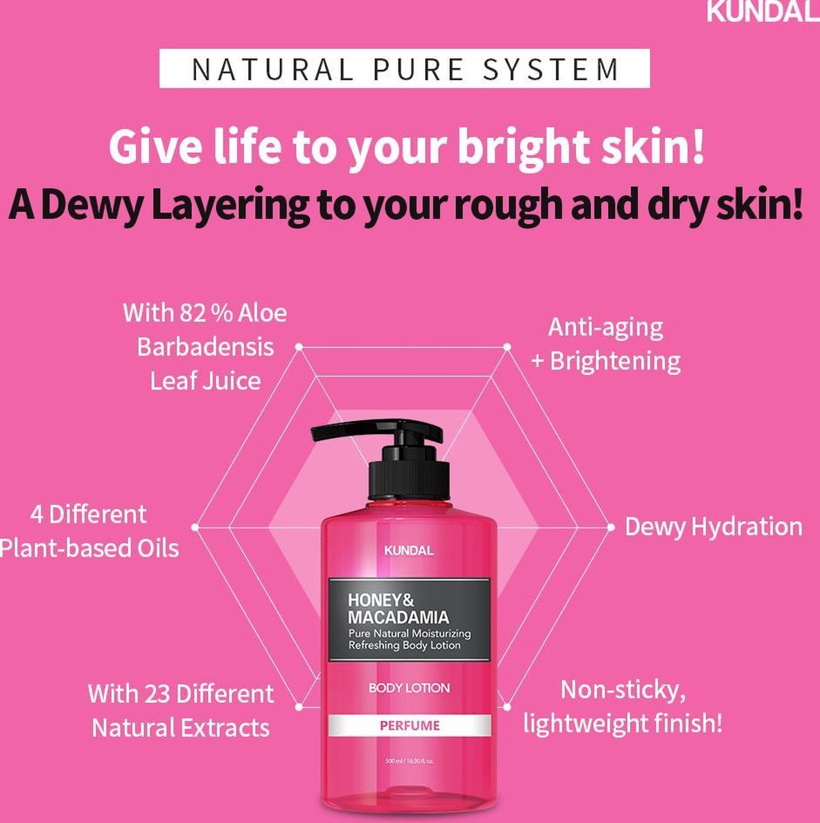 Honey & Macadamia Pure Body Lotion White Musk – Ενυδατική Λοσιόν Σώματος με Μέλι & Macadamia