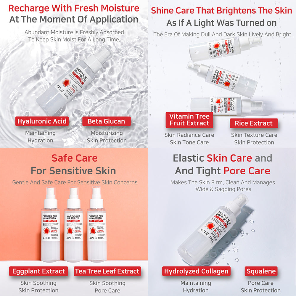 Salicylic Acid BHA Arbutin Mist Essence - Εξισορροπητικό Mist για Ακμή και Πόρους