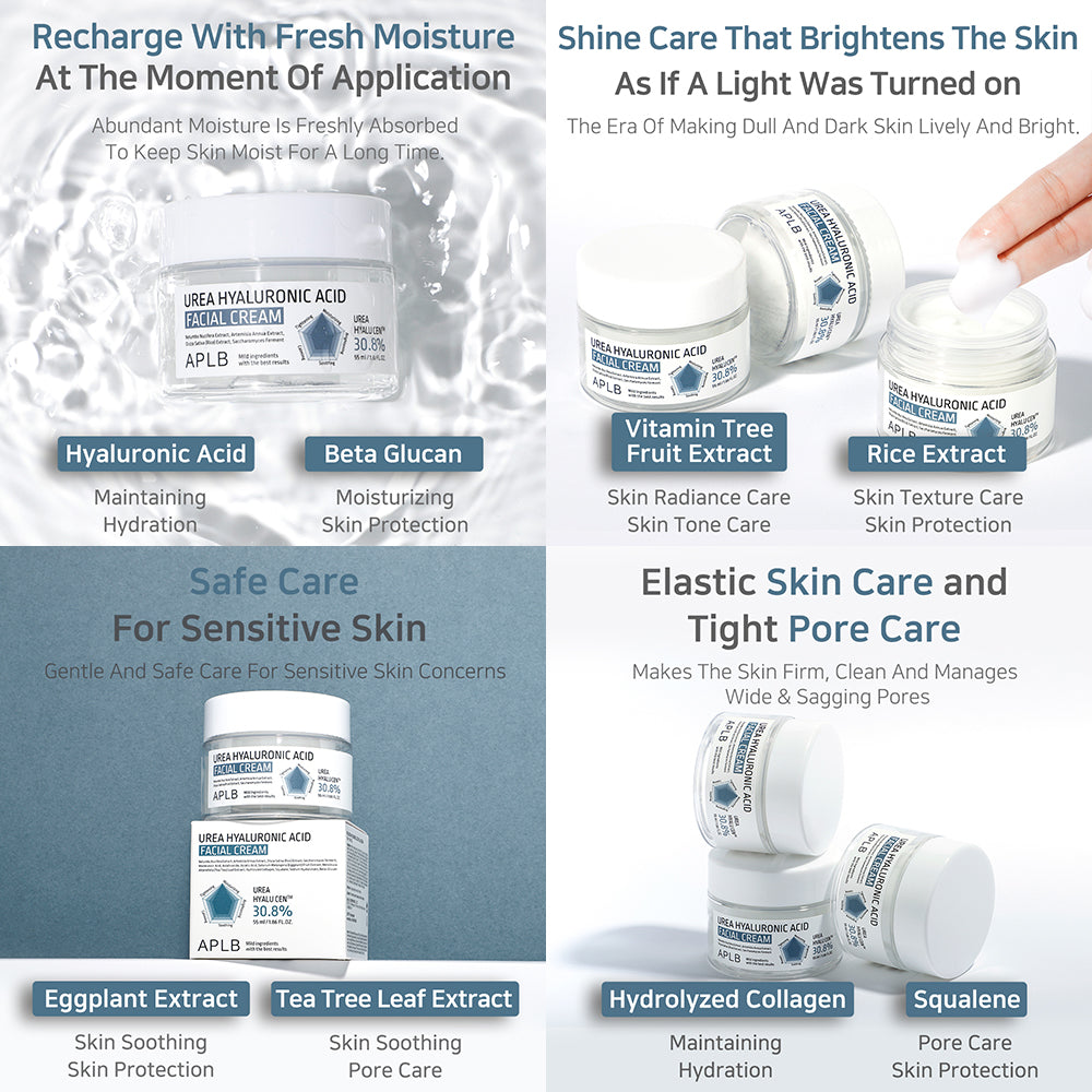 Urea Hyaluronic Acid Facial Cream - Κρέμα Προσώπου με Ουρία & Υαλουρονικό Οξύ