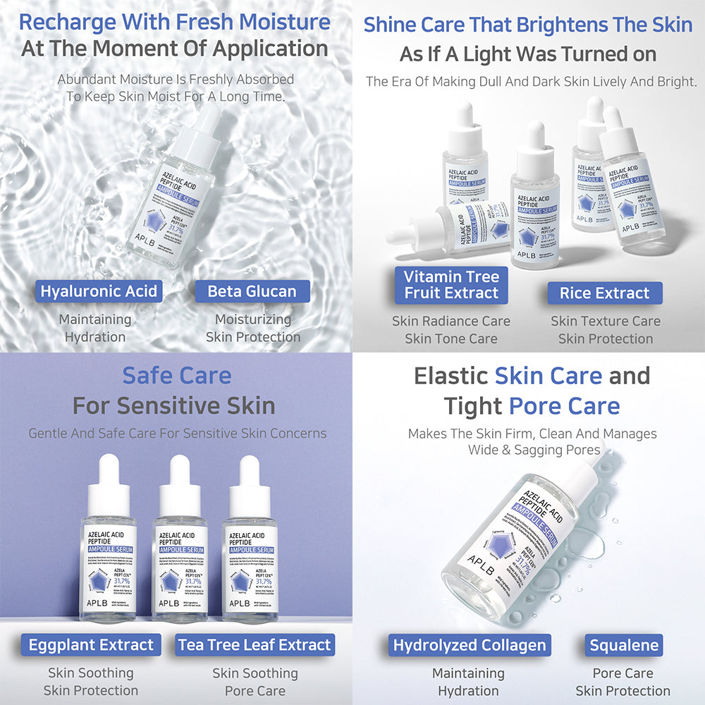 Azelaic Acid Peptide Ampoule Serum – Ορός για Ομοιόμορφο Τόνο & Ελαστικότητα