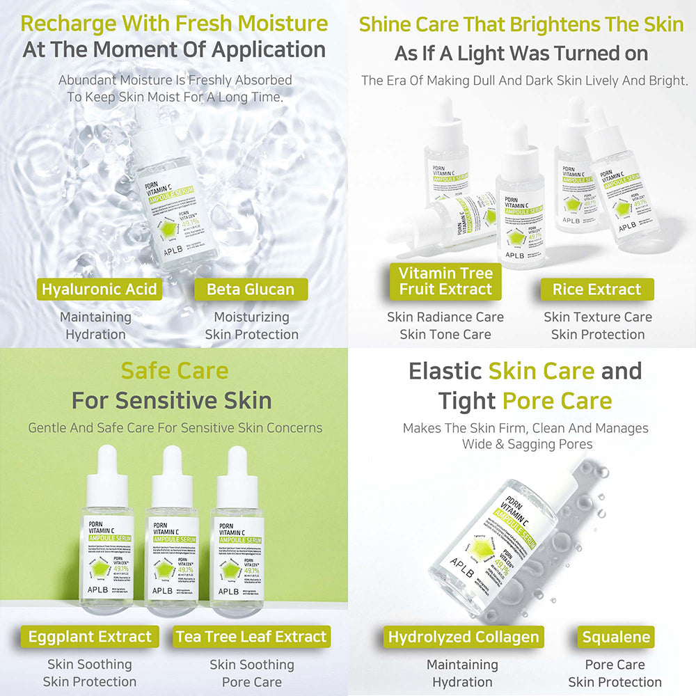 PDRN Vitamin C Ampoule Serum – Αντιγηραντικός Ορός Λάμψης